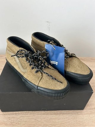 VANS Sk8-Mid Reissue 83 – Cuero Marrón Unisex–...