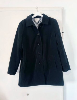 Abrigo Negro Merona Talla L