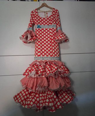 Vestido de flamenca Pilar Rubio