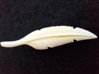 Broche Vintage con Forma de Pluma como nuevo