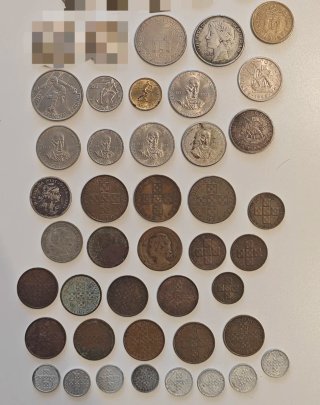 Lote de 41 monedas Escudo Portugal
