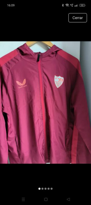Cortavientos Sevilla FC Castore Rojo