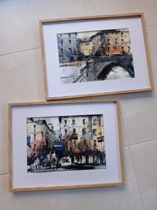 Girona en dos miradas | 2 láminas enmarcadas