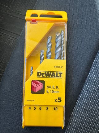 Set de 5 Brocas DeWALT para Mampostería