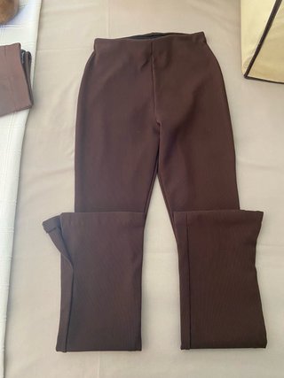 Pantalón largo marrón