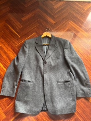 Chaqueta de paño gris marengo