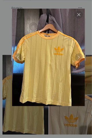 Camiseta adidas Amarilla