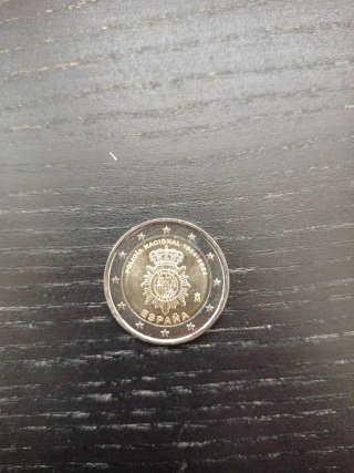 Moneda 2 Euros Conmemorativa Policía Nacional