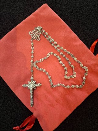 Rosario de Plata con Filigrana