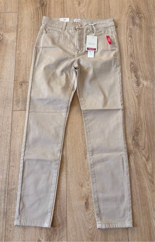 Pantalón Tobillero Cortefiel Beige Talla 38 nuevo