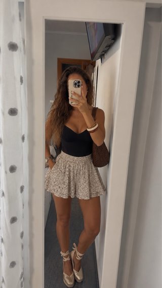 Falda pantalón estampada
