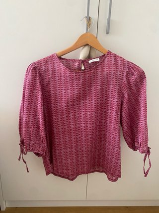 Blusa Estampada Granate Talla M