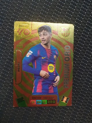 Carta Panini Pedri Premium Oro