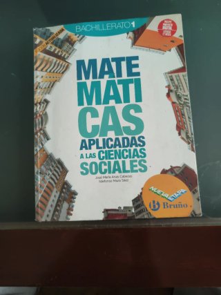 Matemáticas aplicadas a las ciencias sociales, ...