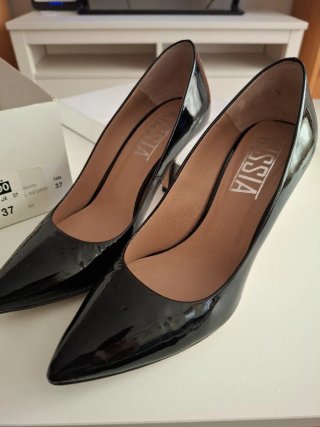 Zapatos de salón Tessia negros charol T.37