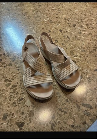 Sandalias Mujer Beige Talla 41
