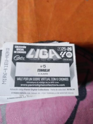 Cromos Liga Este 2025-2026