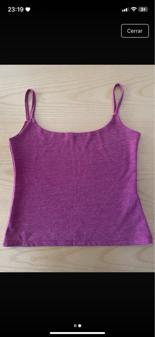 Camiseta de tirantes rosa
