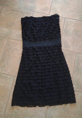 Vestido Negro La Redoute Volantes