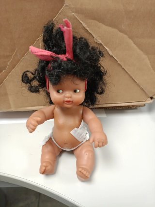 Muñeca Barriguitas Pelo Rizado