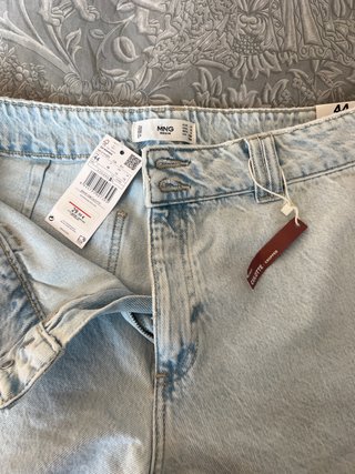 Pantalón Vaquero Mango Culotte Talla 44 mid rise