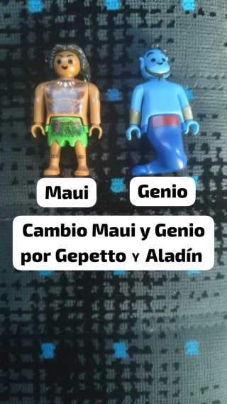 Cambio Figuras Playmobil Maui y Genio