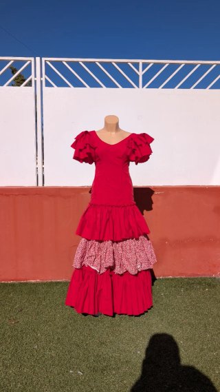 554 Traje de Flamenca Rojo 36S