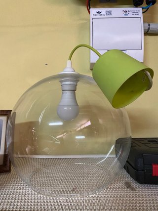 Lámpara de Techo Esférica de Cristal