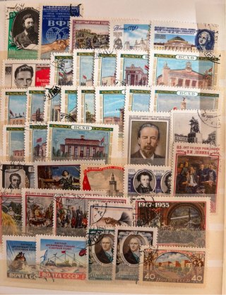 Sellos de Rusia de 1956