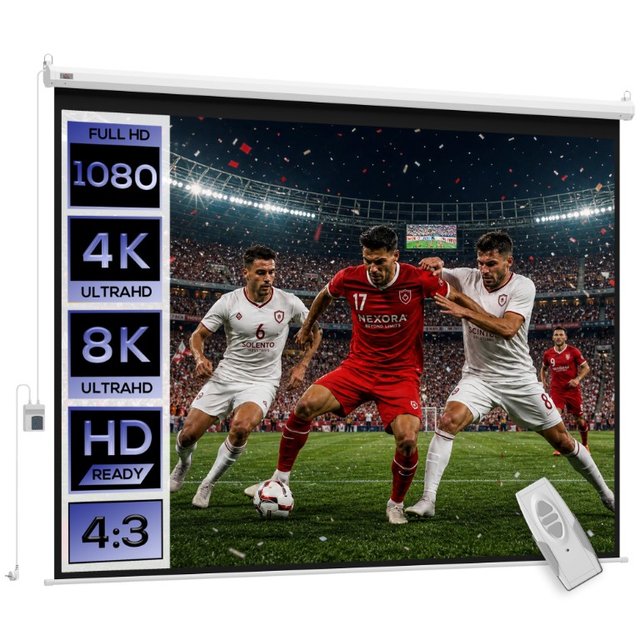 Pantalla de proyección motorizada de 120 pulgadas
