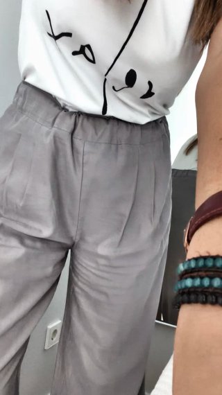 Pantalón Palazzo Gris Easy Wear