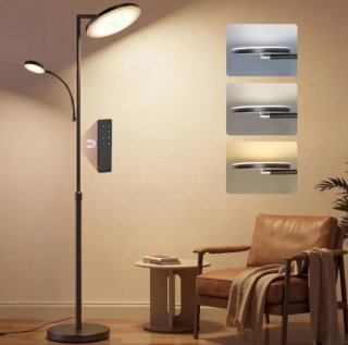 VASAGLE Lámpara de Pie LED, 42 W, Altura Ajustable