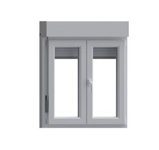 Ventana de PVC Blanca 100x117 con Persiana