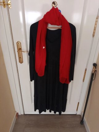 Vestido negro de invierno