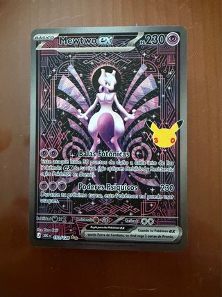 Carta Pokémon Mewtwo ex