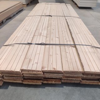 Lamas de Friso de Madera Barnizada