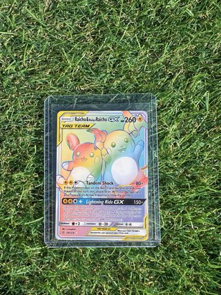Carta Pokémon Raichu & Alolan Raichu GX