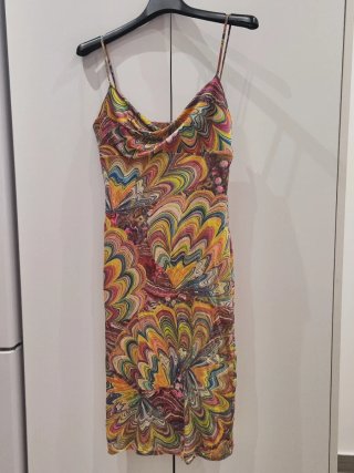 Vestido seda multicolor M Etxart & Panno