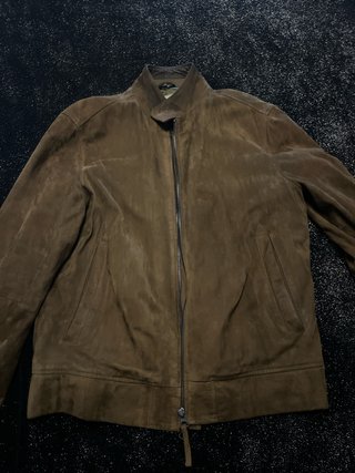Cazadora de ante marrón talla M