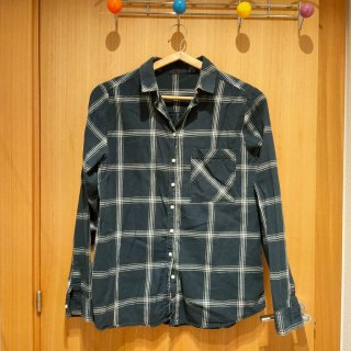 Camisa de cuadros azul