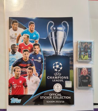 Lote Álbum y 125 Cromos Champions 2015/16 Topps