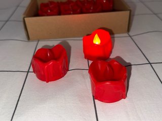 Set de Velas LED Rojas