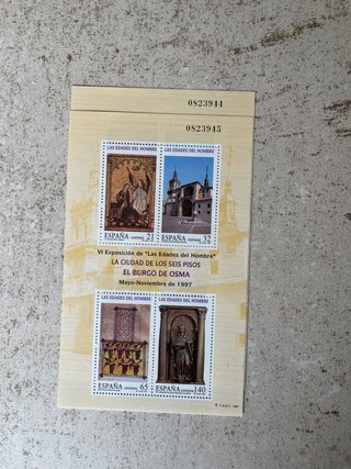 Lote 2 Blocs-Feuillets España 1997 Arte