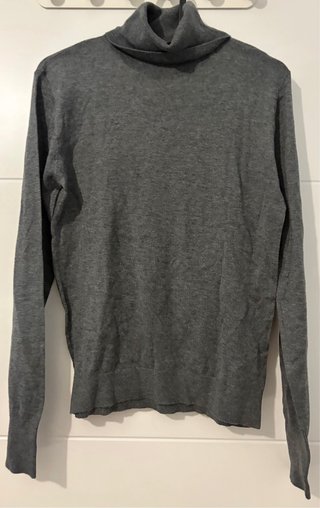 Jersey de punto fino gris Zara