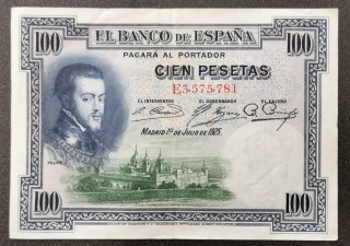 Billete 100 Pesetas 1 de Julio 1925 MBC