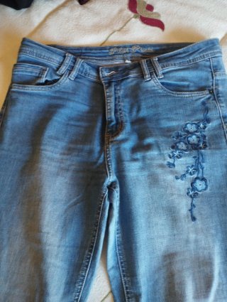 Pantalón Vaquero Pilar Prieto con Bordados