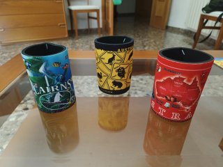 Set de 3 Fundas Portavasos Australia