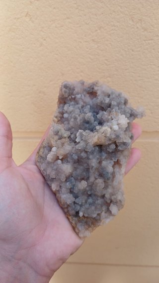 Calcedonia botroidal de San Valentín, 15 cm, 300 g