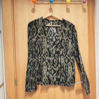 Blusa Estampada Tejido Rugoso