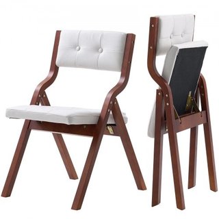 Sillas Pieghevoli de madera con Cojín, Conjunto de